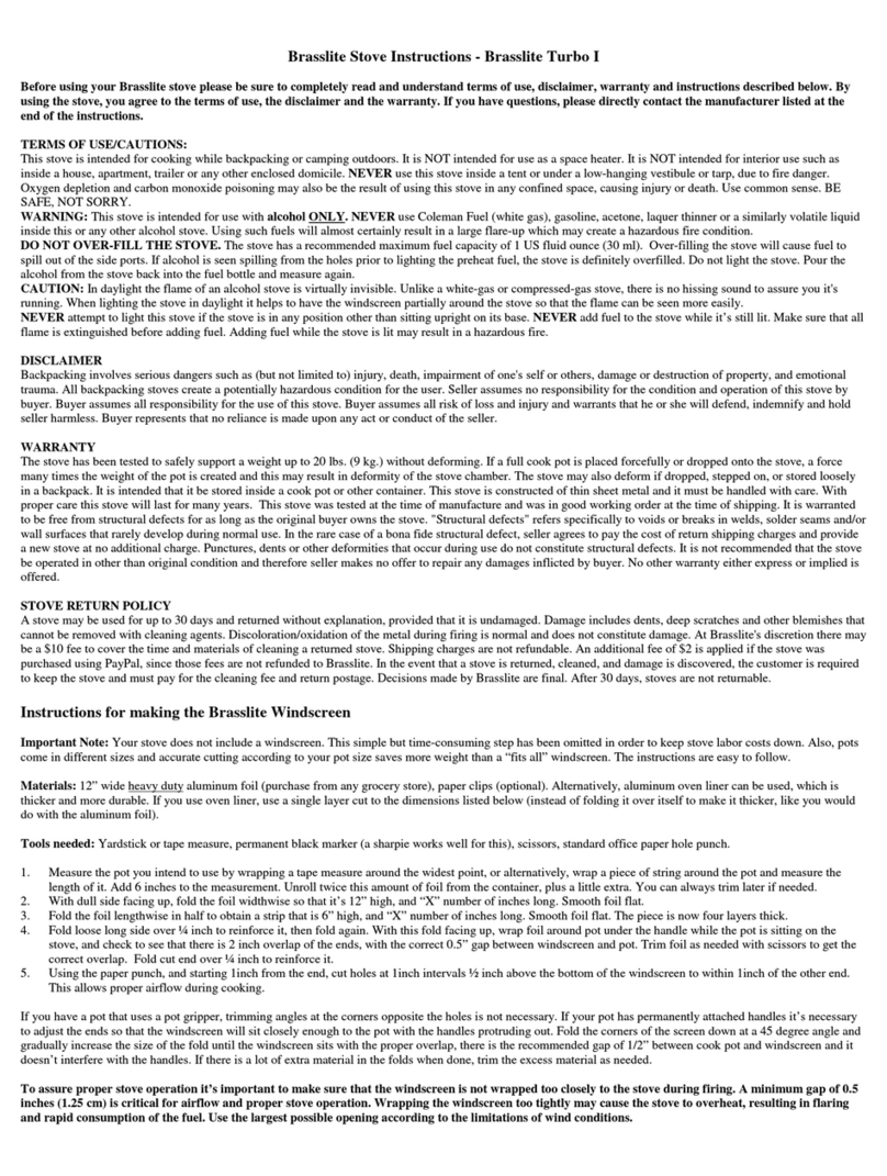 Brasslite Turbo I instructions