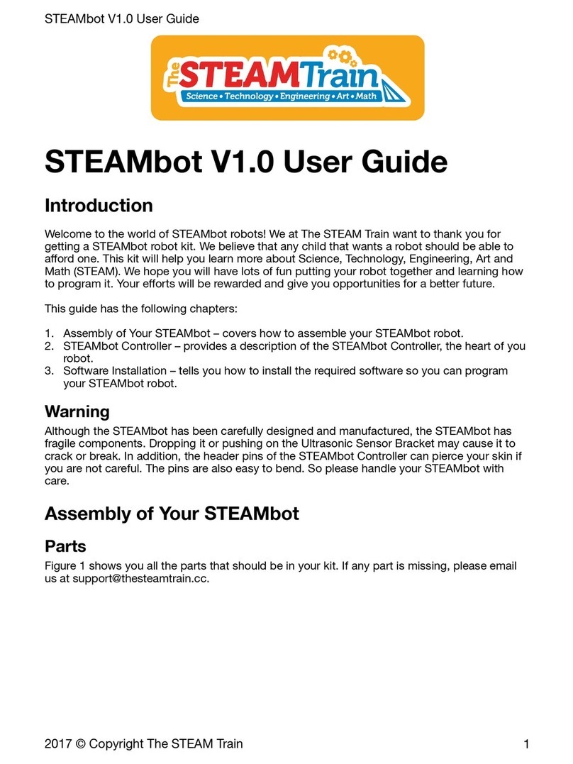 STEAM Train STEAMbot V1.0 user guide