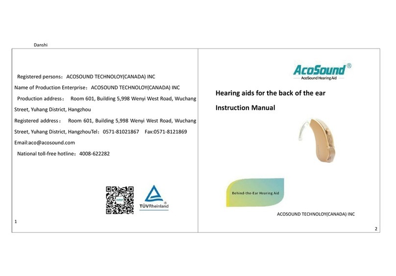 AcoSound Leya-W-BTE-M instruction manual