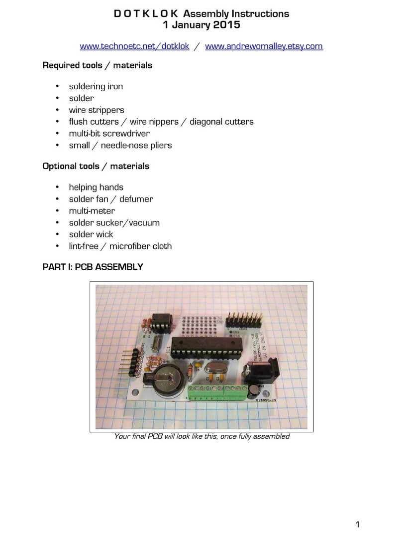 Andrew O'Malley DOTKLOK Assembly instructions