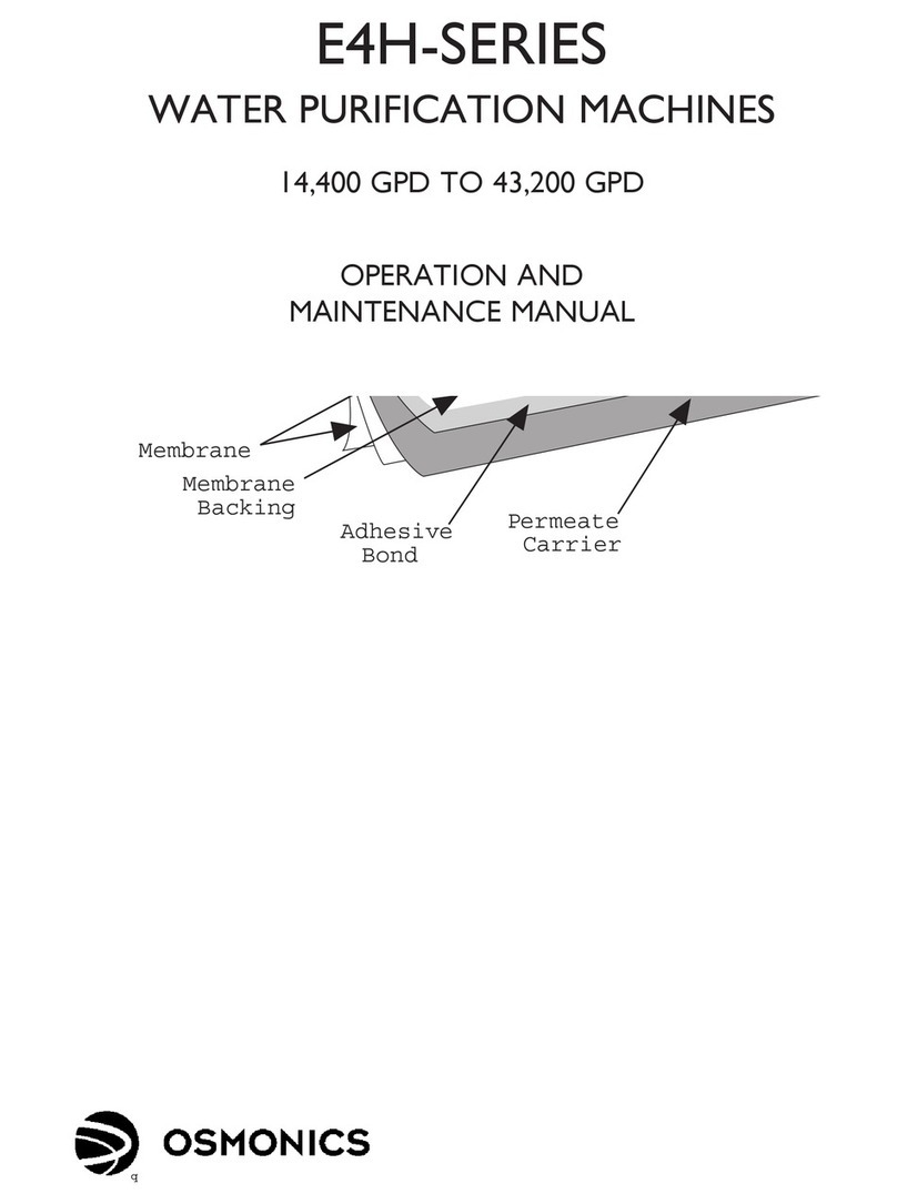 Osmonics E4H Series Operation and maintenance manua