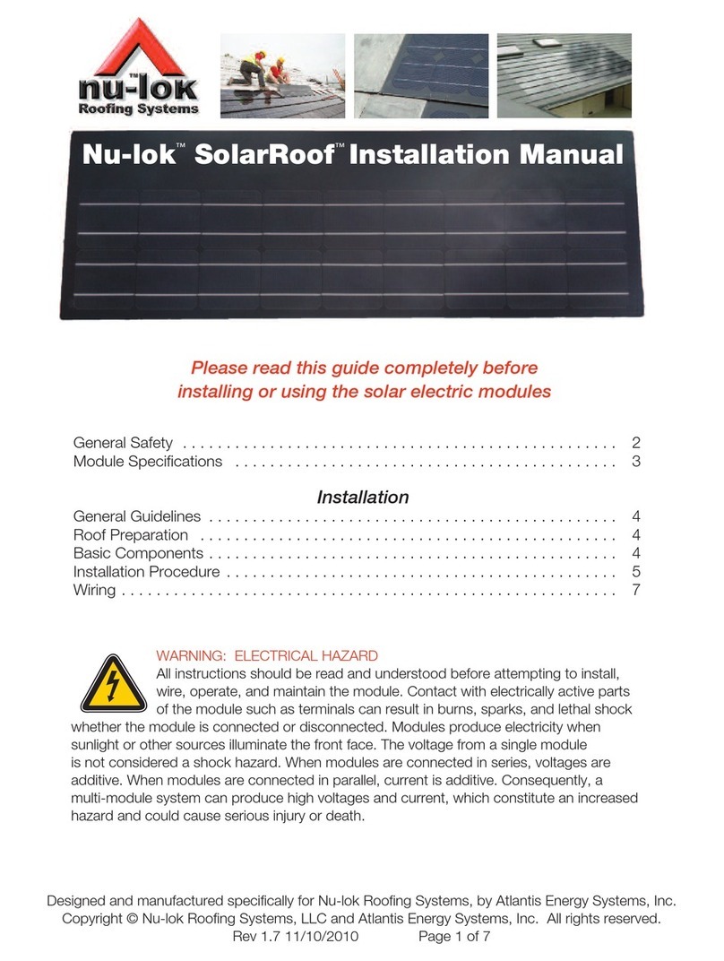NU-LOK SolarRoof installation manual