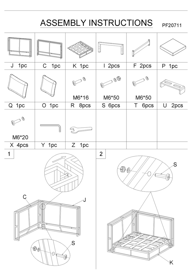 Patio Festival PF20711 Assembly instructions