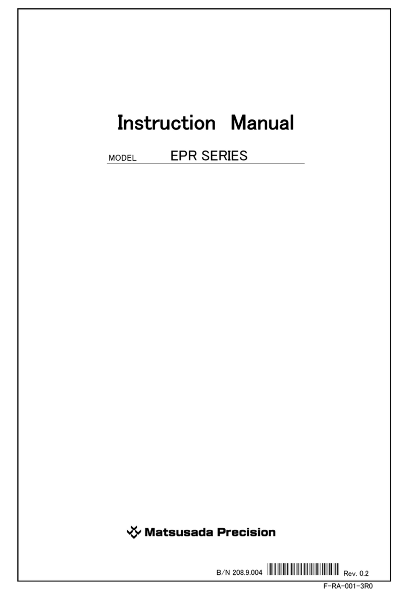 Matsusada EPR Series instruction manual