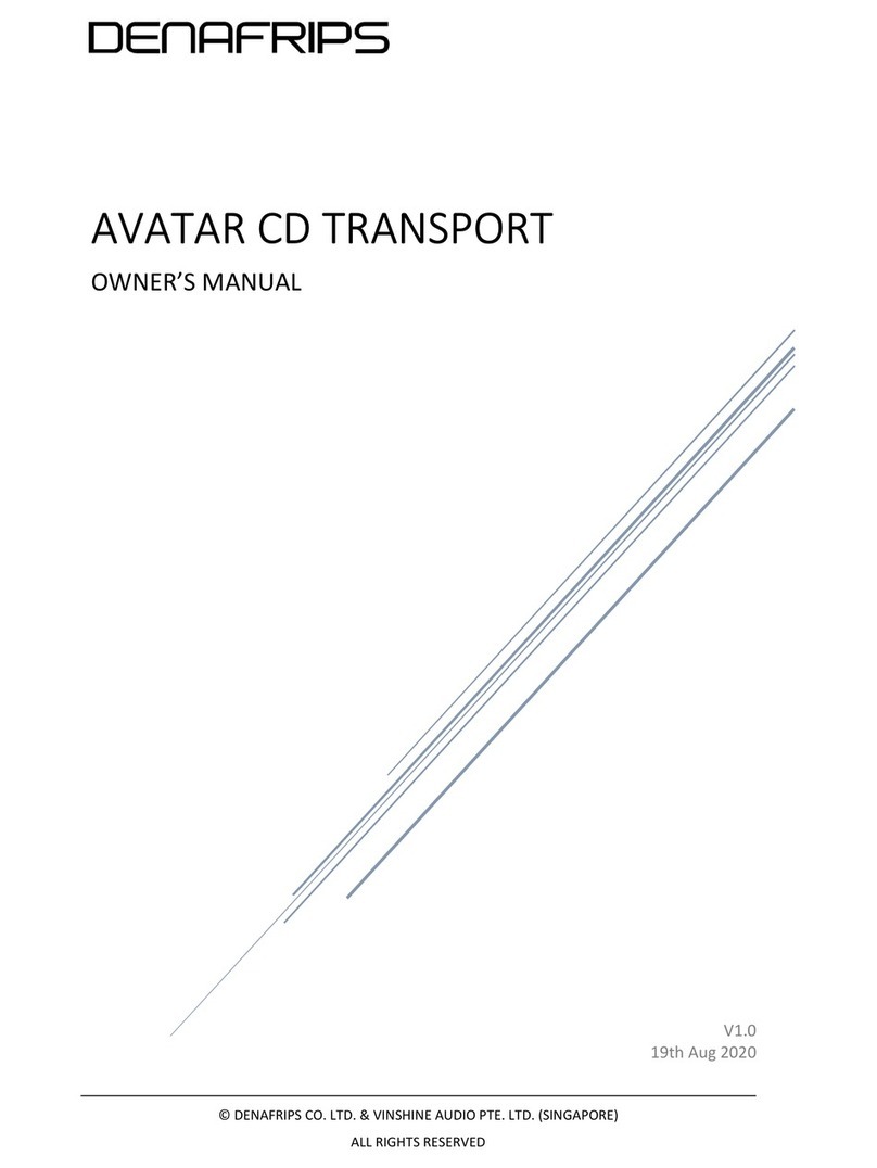 DENAFRIPS AVATAR owner's manual