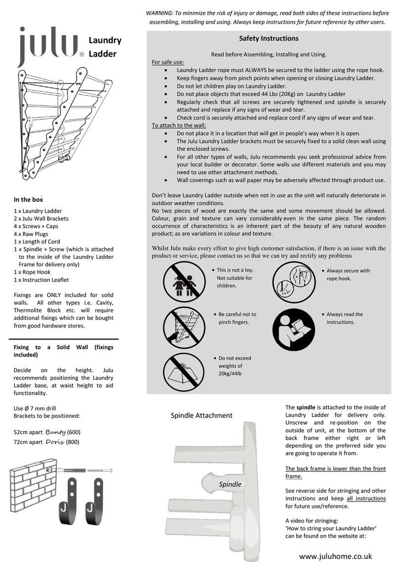 julu Laundry Ladder User manual