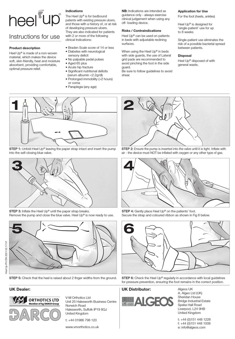 Levabo Heel Up Short Instructions for use