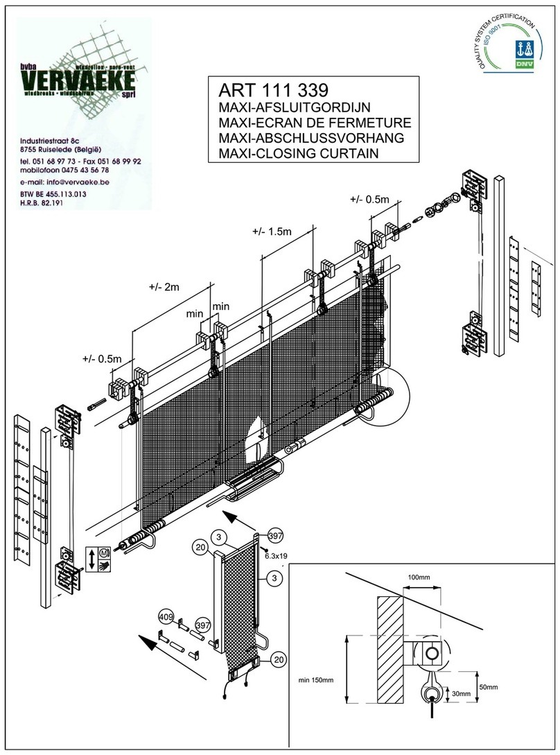 VERVAEKE 111 339 User manual