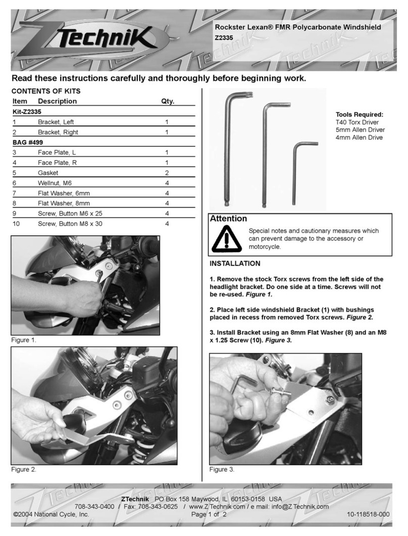 ZTechnik Z2335 installation instructions