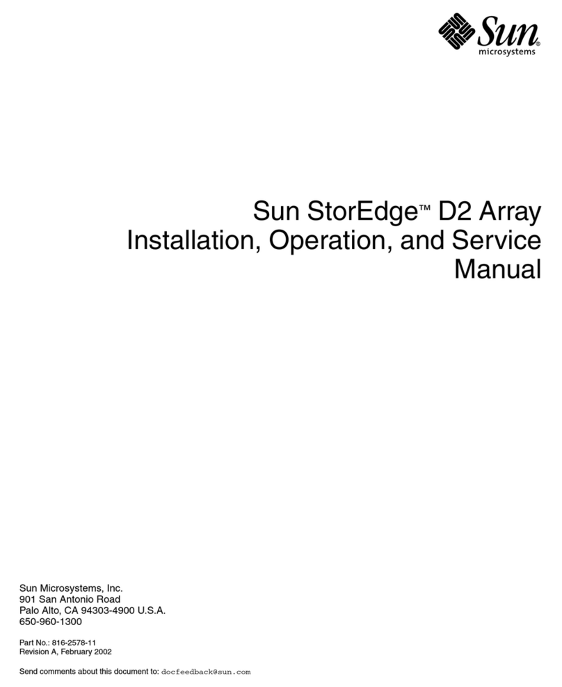 Sun Microsystems StorEdge D2 Setup guide