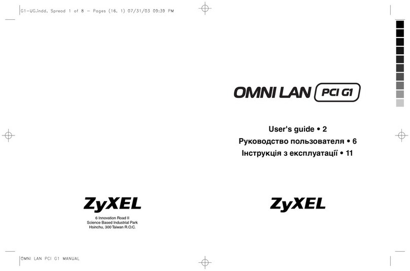 ZyXEL Communications OMNI LAN PCI G1 User manual