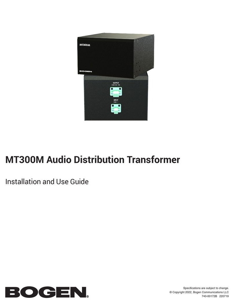 Bogen MT300M Operating manual