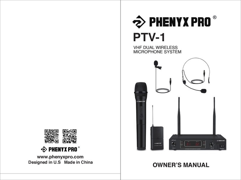 PHENYX PRO PTV-1 owner's manual PHENYX PRO PTV-1 owner's manual
