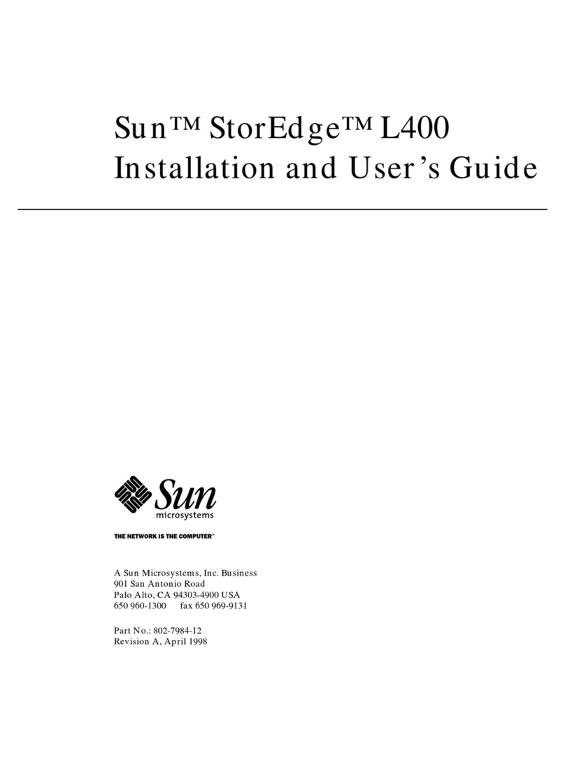 Sun Microsystems StorEdge L400 User manual