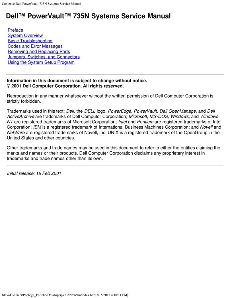 Dell PowerVault 735N User manual