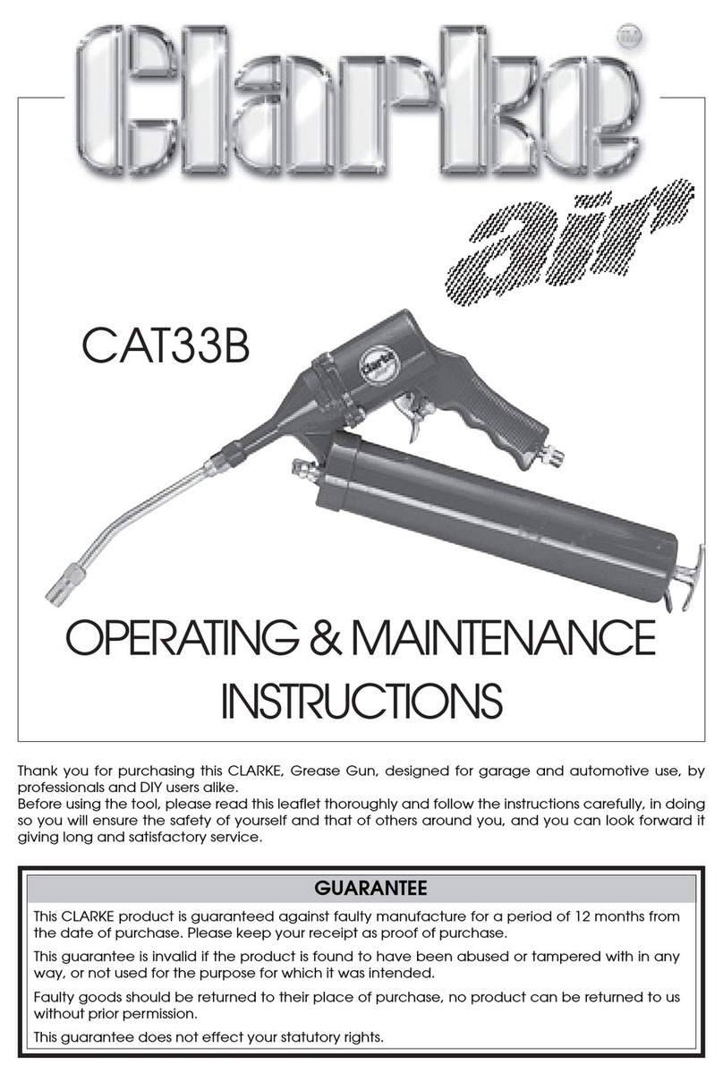 Clarke CAT33B Operating & maintenance instructions
