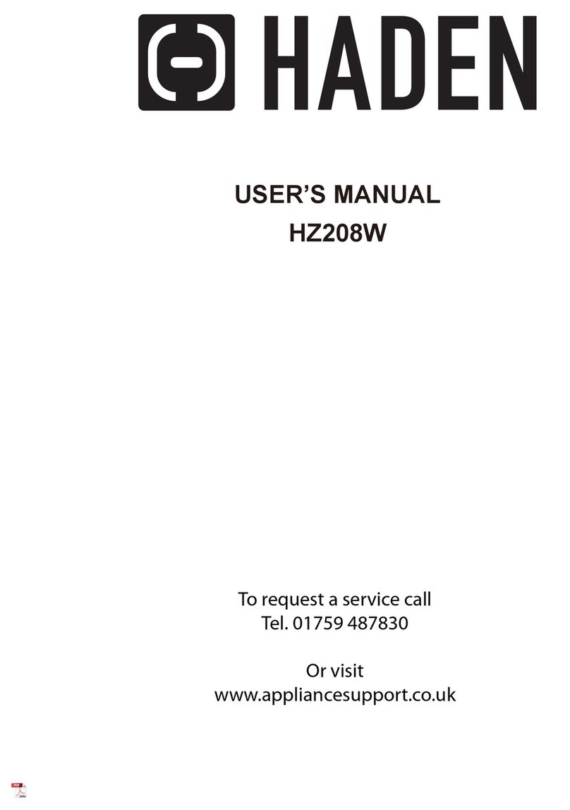 Haden HZ208W user manual