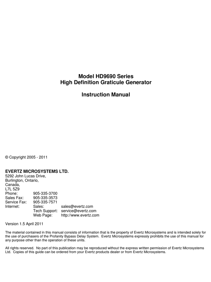 evertz HD9690 Series instruction manual