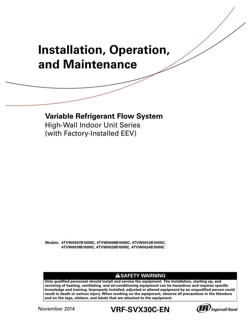 Ingersoll-Rand 4TVW0007B100NC Installation and operating instructions