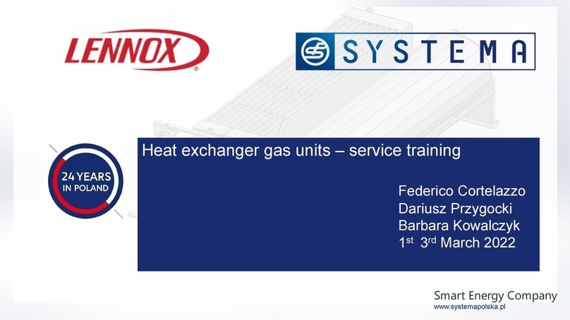 Lennox SYSTEMA EOLO LXC 50 manual