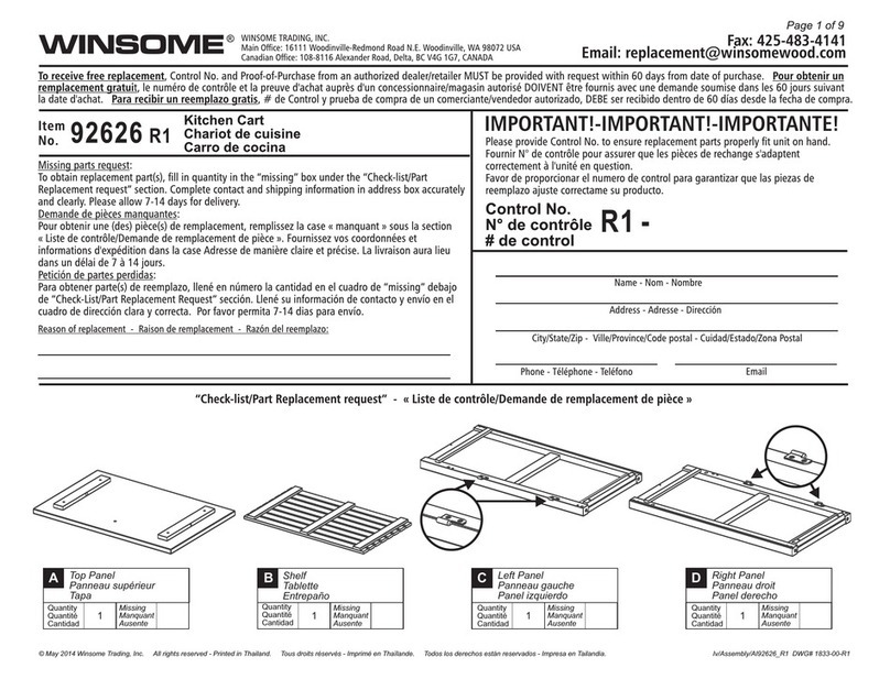 Winsome 92626 R1 User manual Winsome 92626 R1 User manual