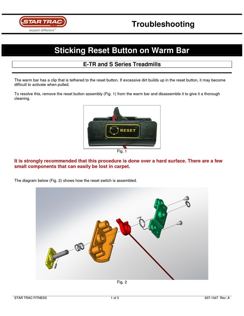 Star Trac E-TR Series Troubleshooting