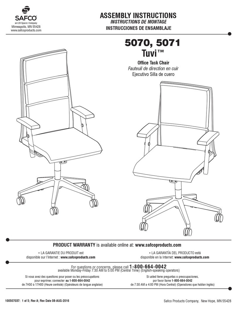 Safco Tuvi 5070 Assembly instructions