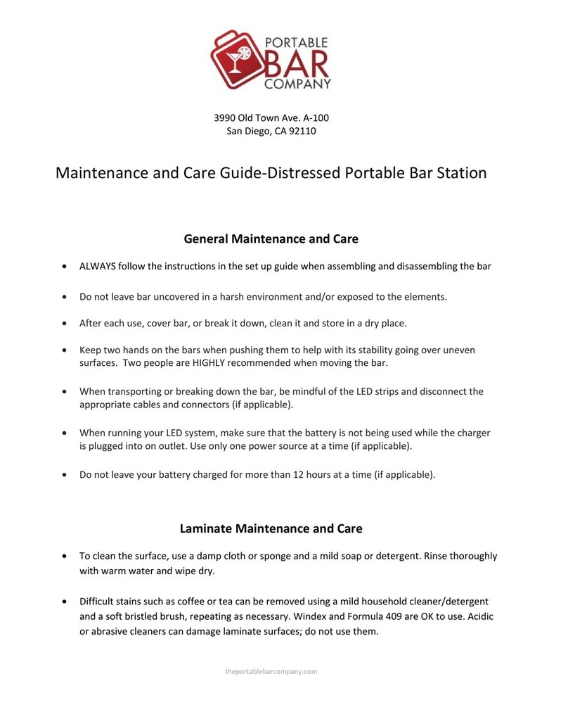 Portable Bar Company Distressed Bar Maintenance and Care Guide Portable Bar Company Distressed Bar Maintenance and Care Guide