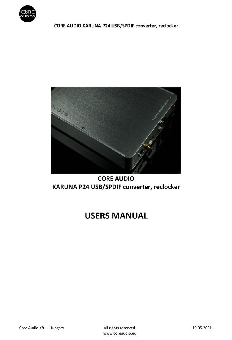CORE AUDIO KARUNA P24 user manual