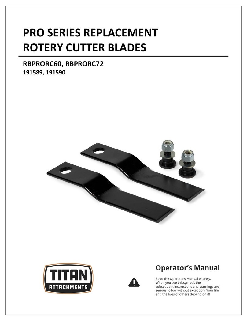 Titan Attachments PRO Series User manual