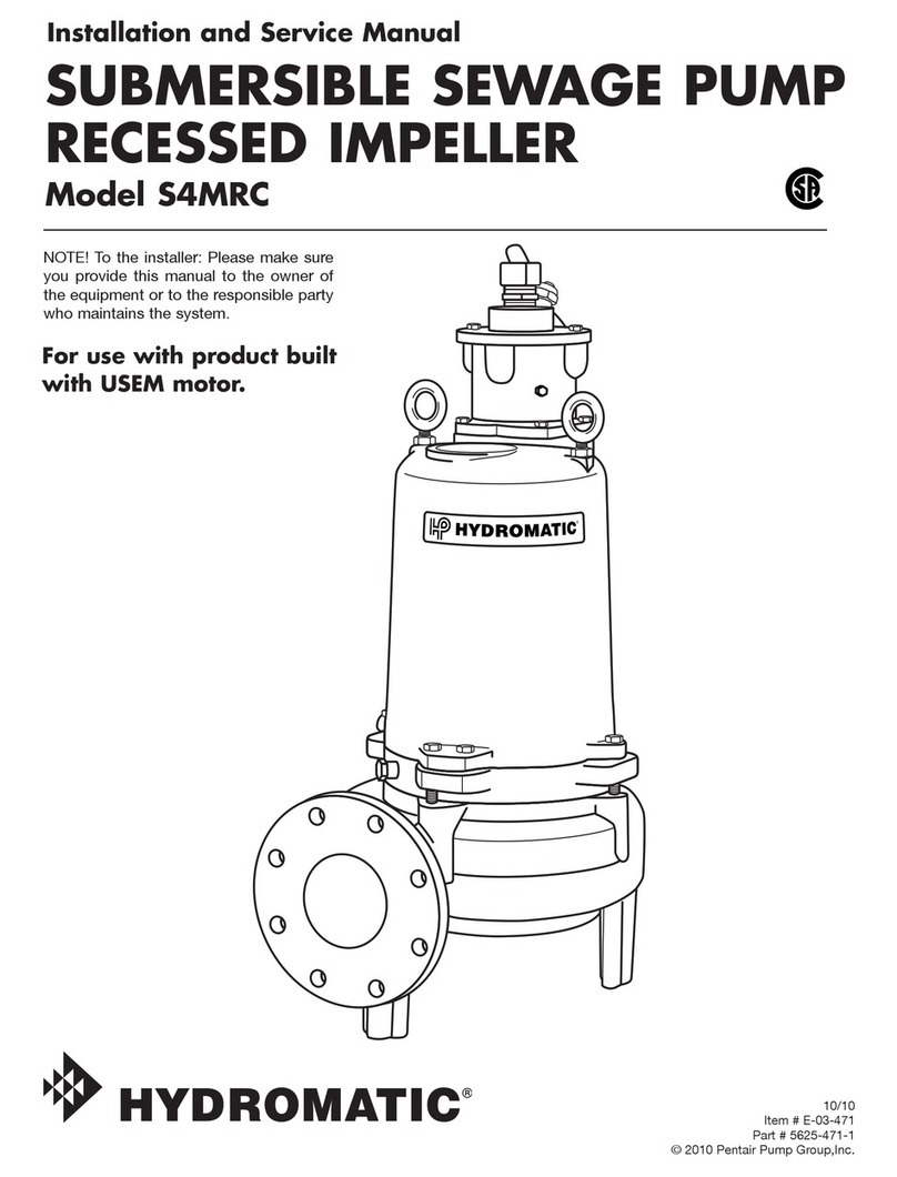 Hydromatic S4MRC Installation and service manual