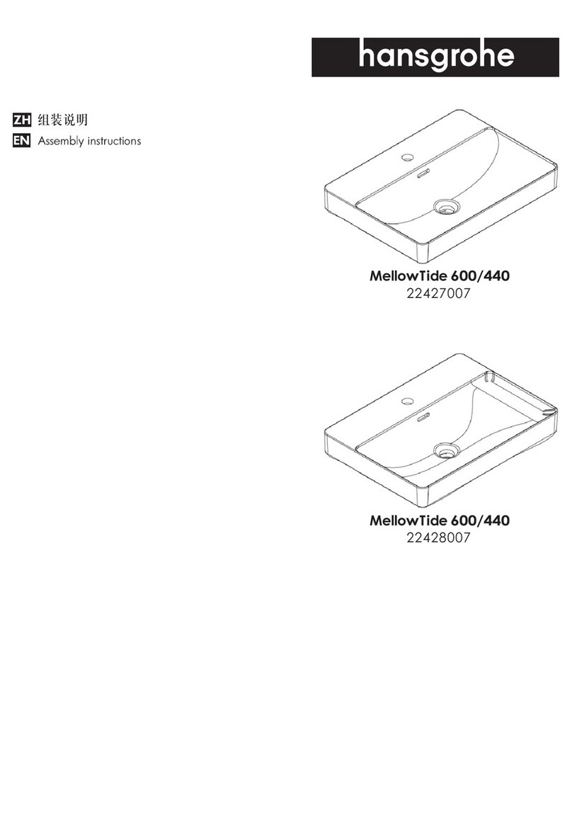 Hans Grohe MellowTide 600/440 User manual