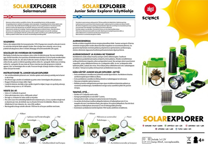 Alga Science SOLAREXPLORER User manual