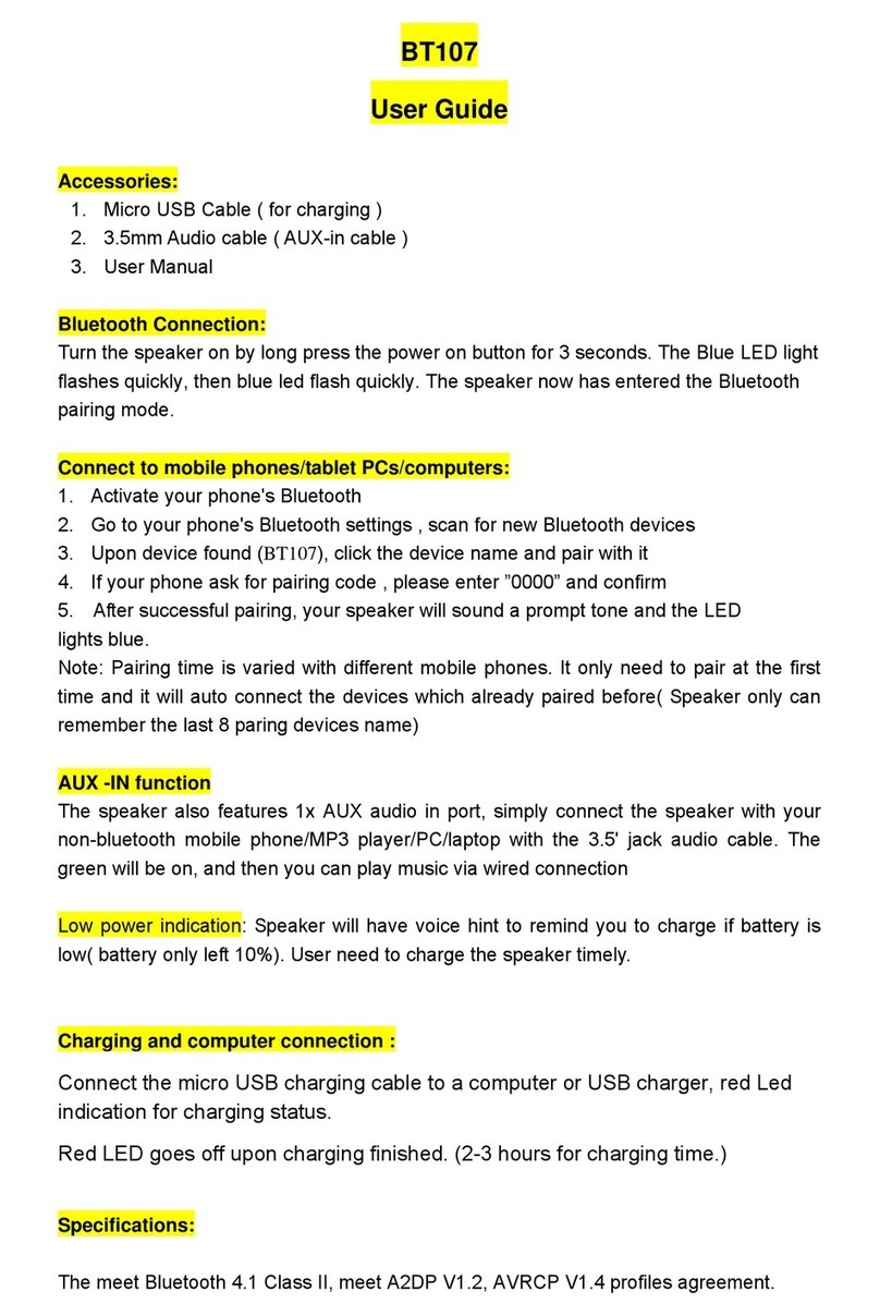 Weiking BT107 user guide