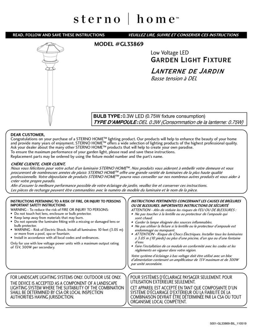 STERNO HOME GL33869 manual