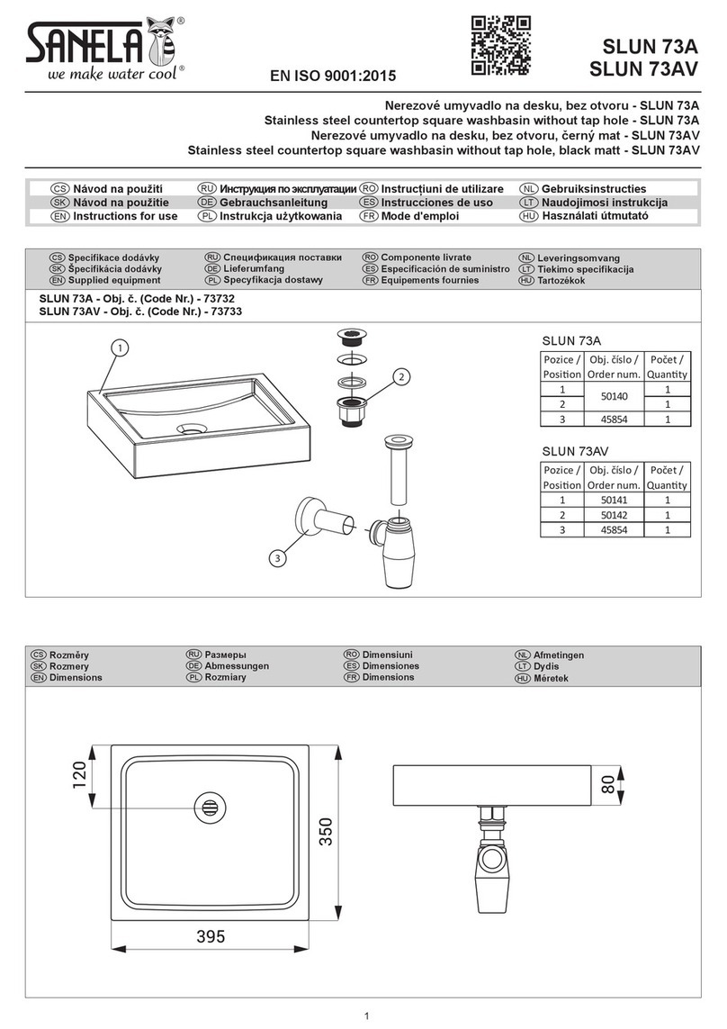 Sanela SLUN 73A Instructions for use Sanela SLUN 73A Instructions for use