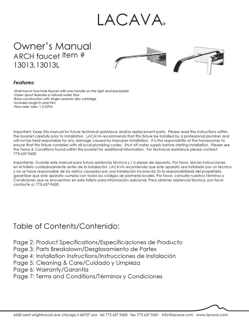 Lacava ARCH 13013 User manual