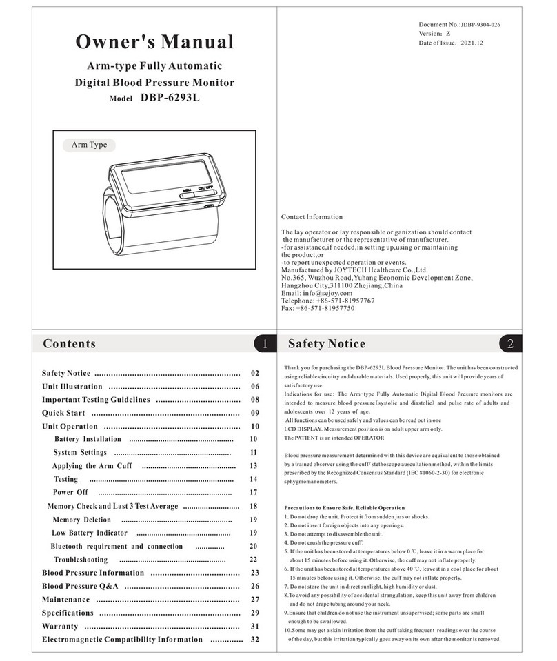 JOYTECH DBP-6293L User manual