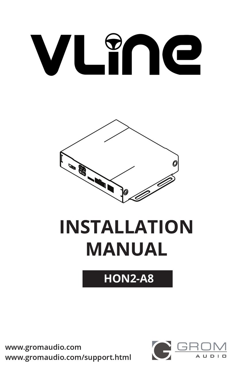 GROM Audio vline HON2-A8 installation manual