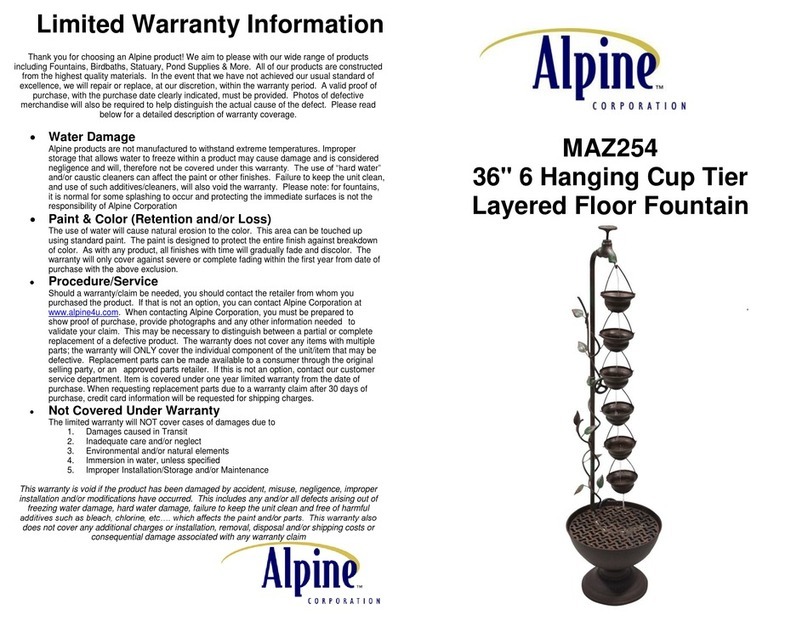 Alpine MAZ254 User manual
