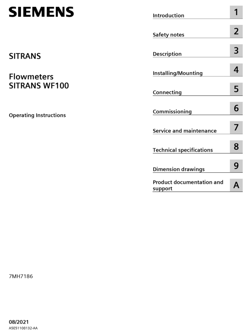 Siemens SITRANS WF100 User manual
