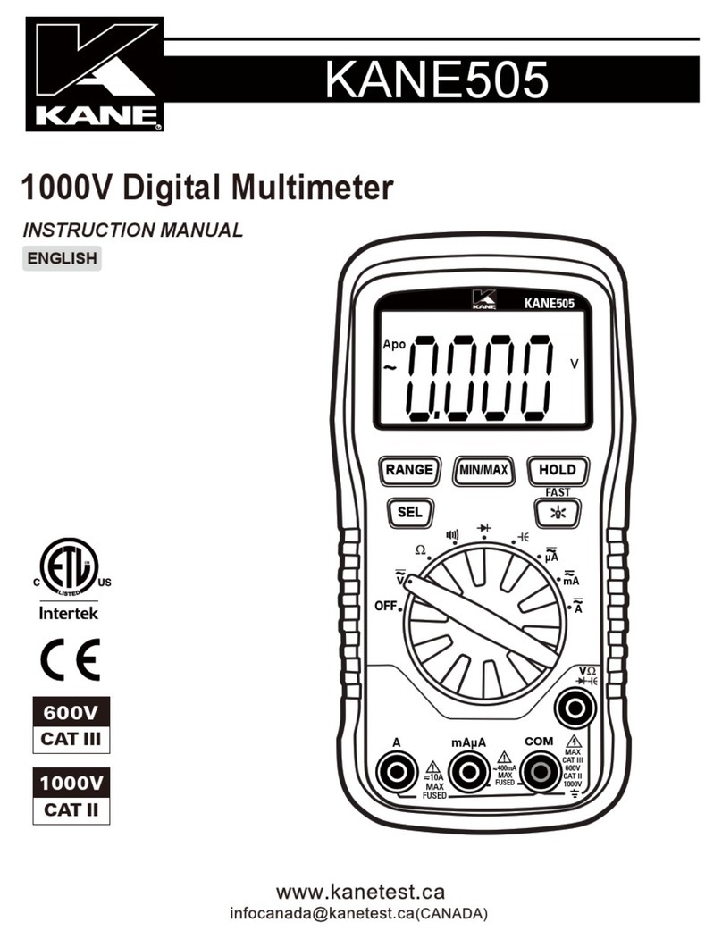 Kane KANE505 instruction manual
