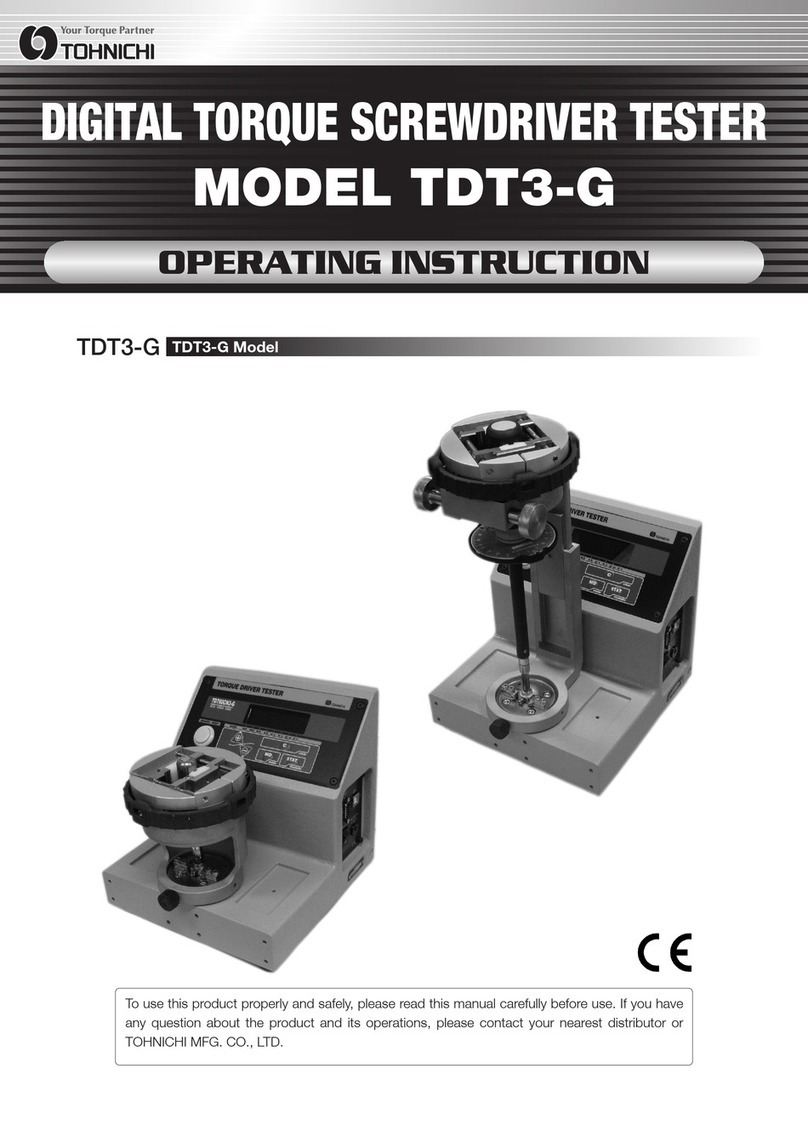 Tohnichi TDT3-G Operating	 instruction