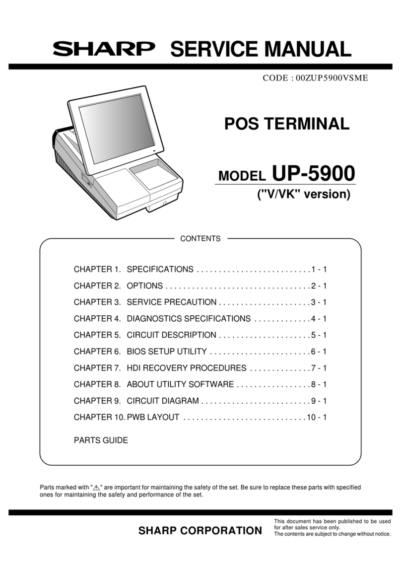 Sharp UP-5900 Service manual