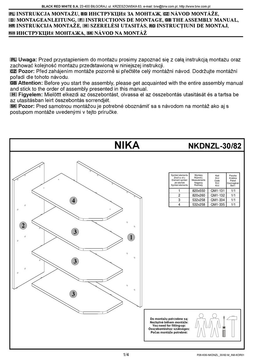 BLACK RED WHITE NIKA NKDNZL-30/82 User manual