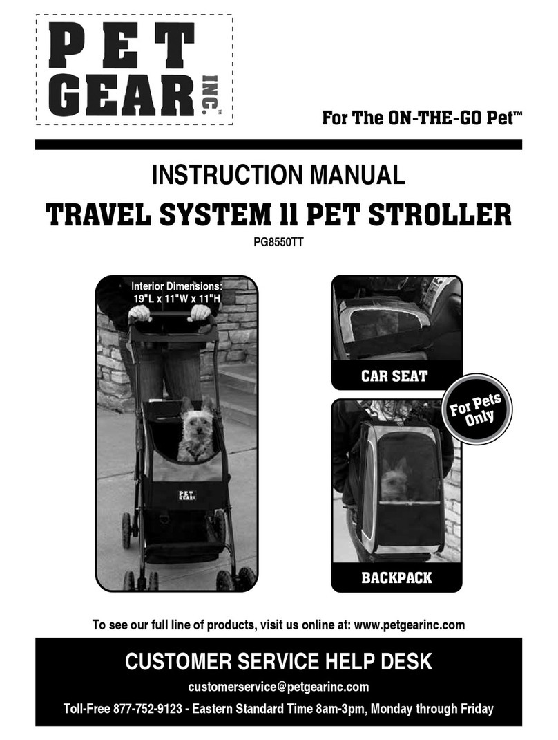 Pet Gear TRAVEL SYSTEM 11 User manual Pet Gear TRAVEL SYSTEM 11 User manual