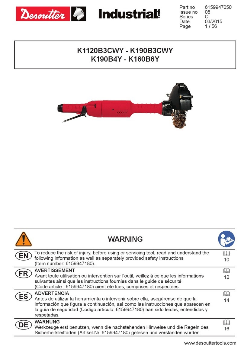 Desoutter K1120B3CWY User manual