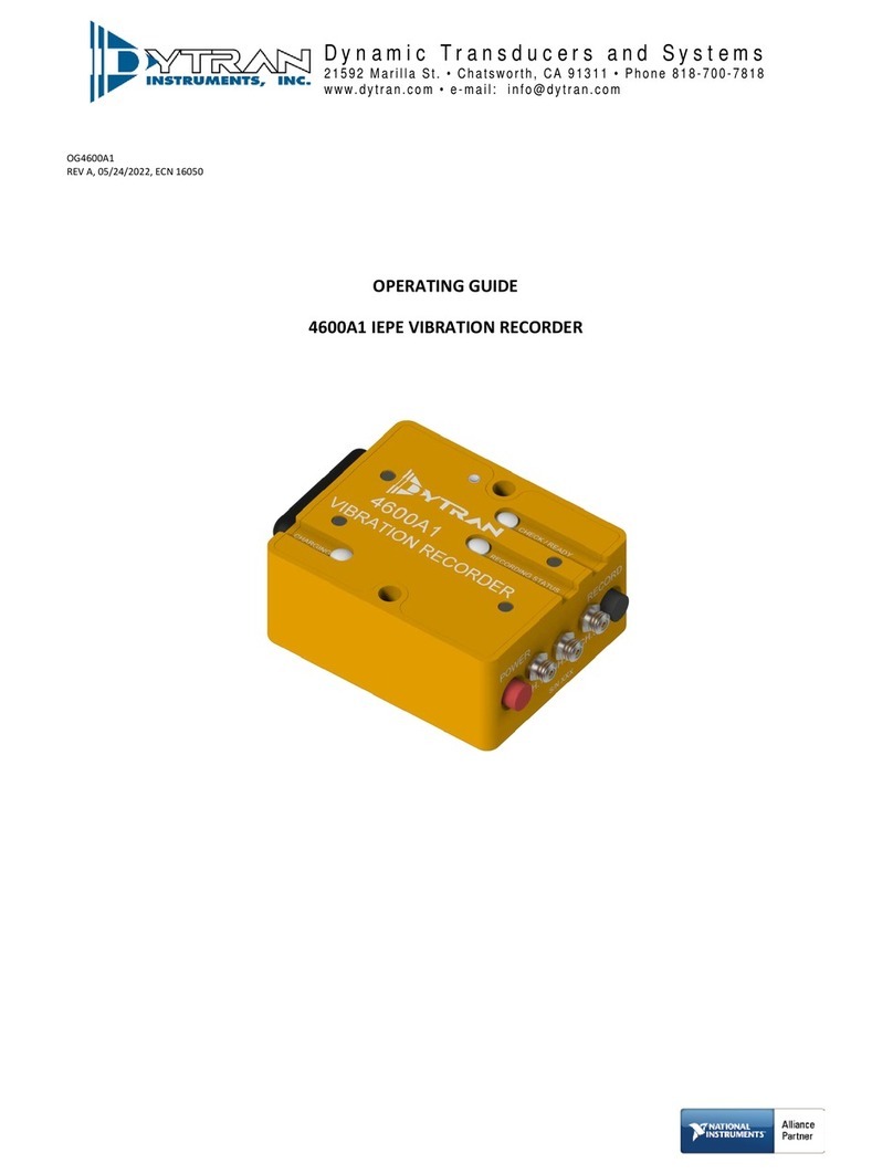Dytran Instruments VibraCorder 4600A1 User manual