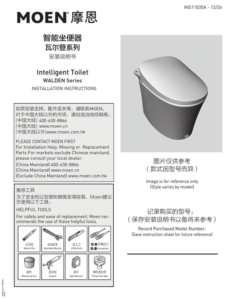 Moen WALDEN Series installation instructions