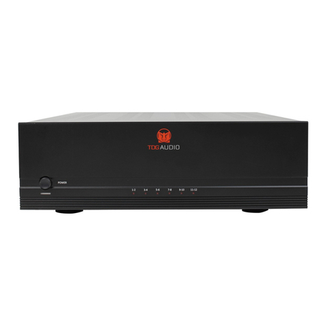 TDG AUDIO Signature Series owner's manual